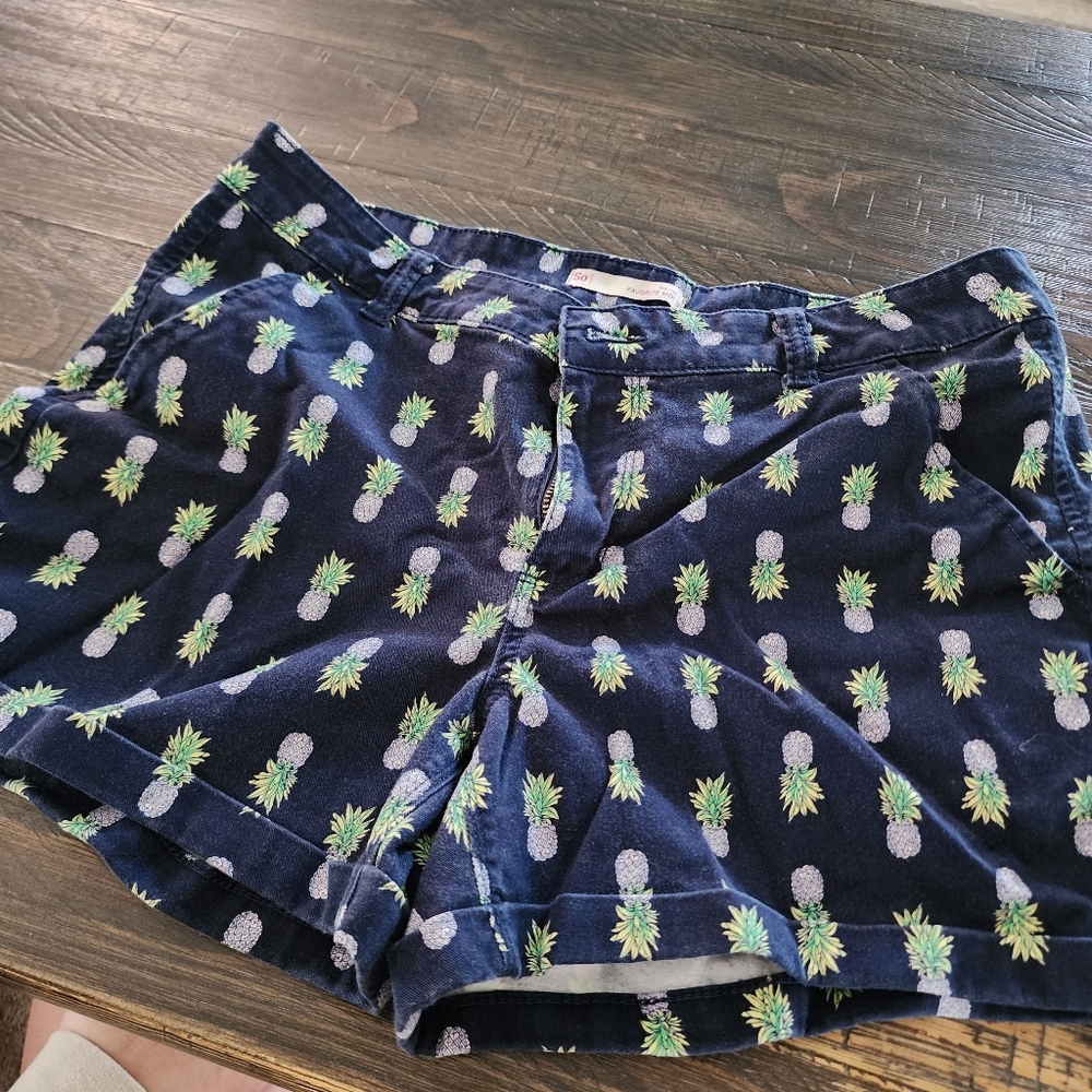 Pineapple Print Women's Shorts